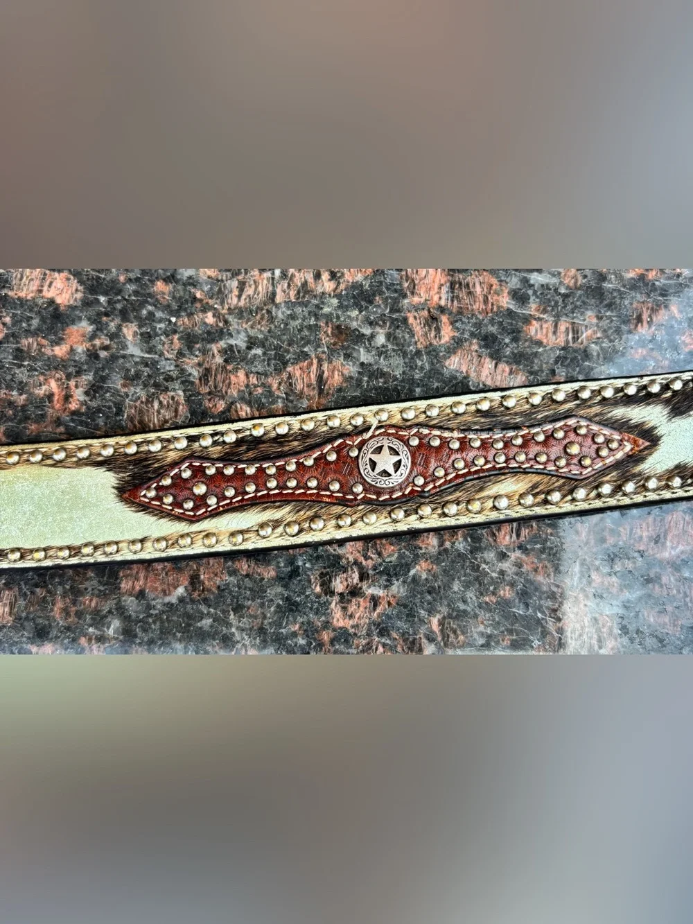 Nocona Pro Series Men's Western Belt Calf Hair  SKU: N2506808